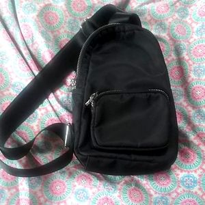 Sondra Roberts Squared Black Shoulder Bag